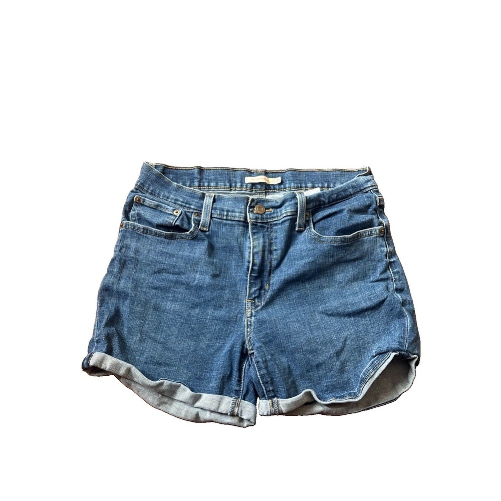 Levi's Women's‎ Mid-Length Slim Fit 5 Pocket Stretch Denim Short 31
